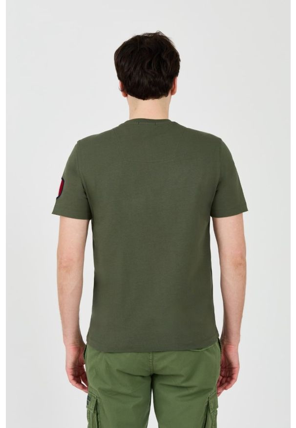 Aeronautica Militare - AERONAUTICA MILITARE Zielony t-shirt Frecce Tricolori Short Sleeve. Kolor: zielony