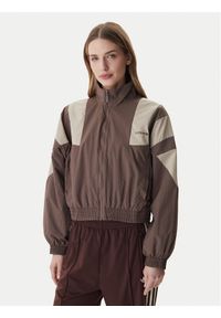 Adidas - adidas Bluza Blocked Washed KD8787 Brązowy Oversize. Kolor: brązowy. Materiał: syntetyk #1