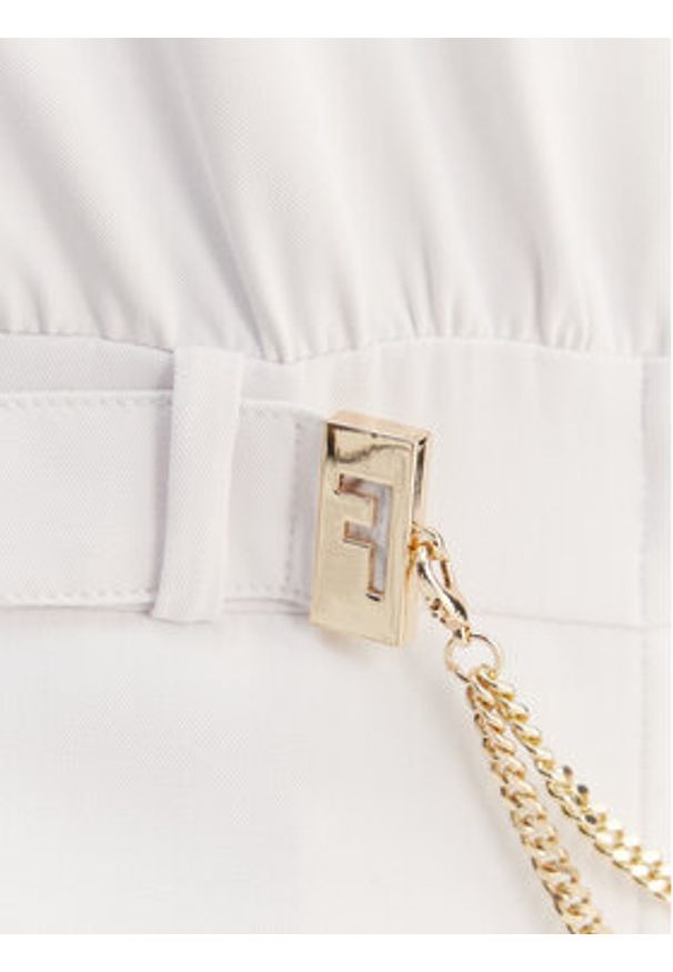 Fracomina Sukienka koktajlowa FS25SD1001W47601 Biały Regular Fit. Kolor: biały. Materiał: syntetyk. Styl: wizytowy