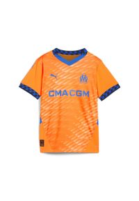 Puma - Młodzieżowa koszulka Olympique Marsylia 24/25 PUMA. Kolor: pomarańczowy, niebieski, żółty, wielokolorowy