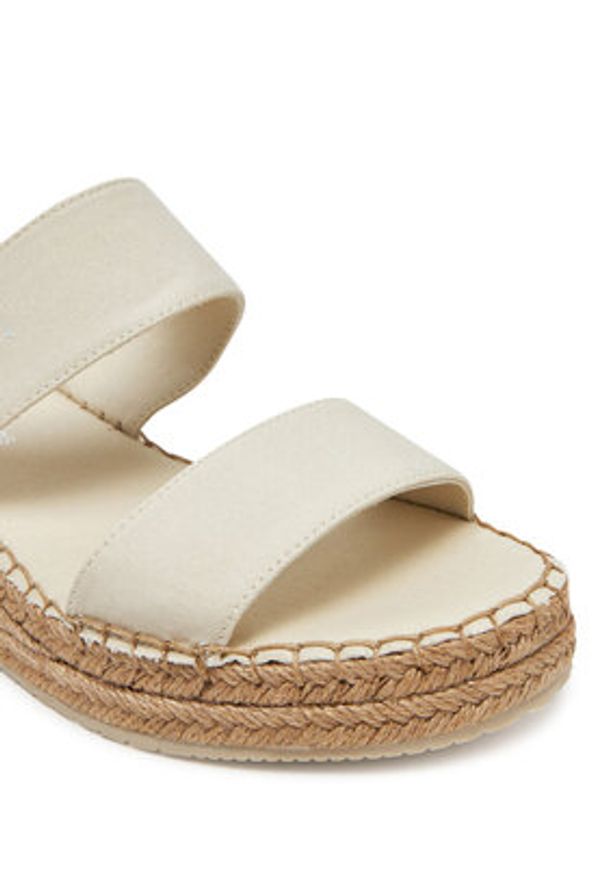 Calvin Klein Jeans Espadryle Sporty Rope Mg Lth Webbing YW0YW01704 Beżowy. Kolor: beżowy. Materiał: materiał. Styl: sportowy