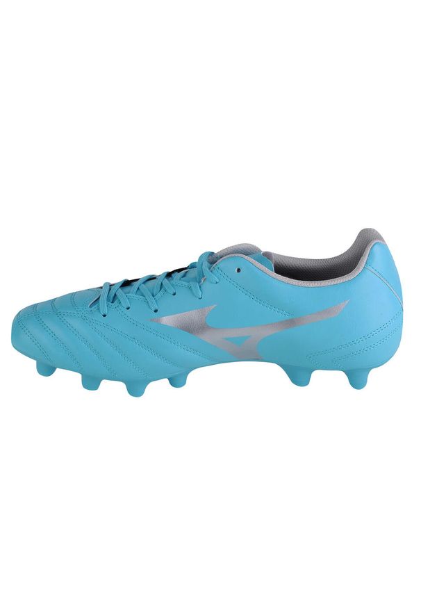 Buty piłkarskie męskie Mizuno Monarcida Neo II Select MD. Zapięcie: sznurówki. Kolor: niebieski. Materiał: materiał, syntetyk. Szerokość cholewki: normalna. Sport: piłka nożna