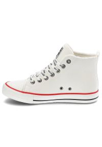 Big-Star - Białe Trampki Big Star Damskie Ocieplane Buty. Kolor: biały. Materiał: skóra ekologiczna, futro, syntetyk. Szerokość cholewki: normalna. Sezon: zima, jesień. Styl: sportowy #4