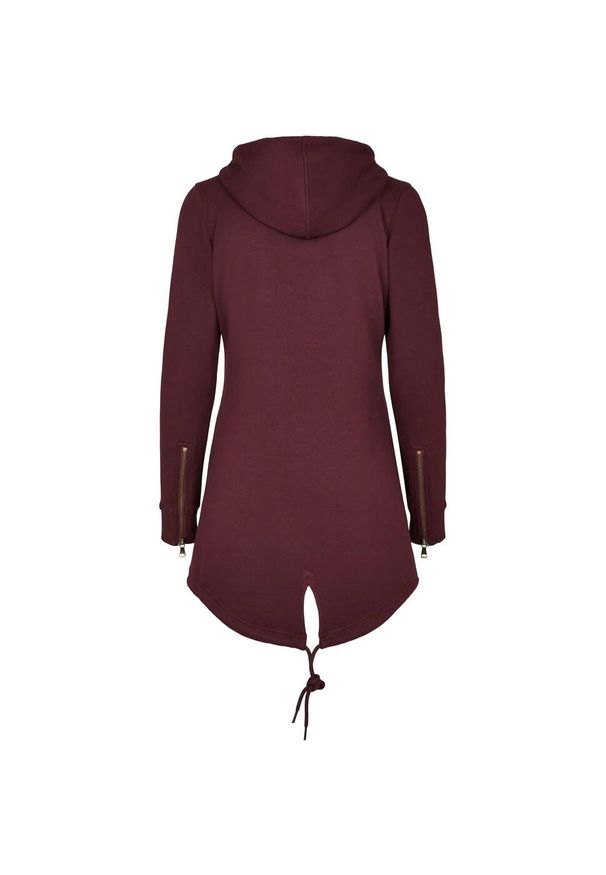 Urban Classics - Parka Dresowa Dla Kobiet. Kolor: czerwony, wielokolorowy, brązowy. Materiał: dresówka
