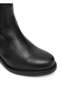 TOMMY HILFIGER - Tommy Hilfiger Kozaki Riding Lthr Long Boot Block Heel FW0FW08777 Czarny. Kolor: czarny. Materiał: skóra #4