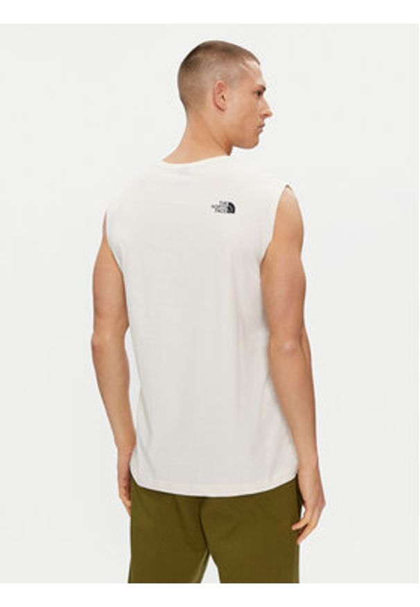 The North Face Tank top Easy NF0A87R2 Biały Regular Fit. Kolor: biały. Materiał: bawełna