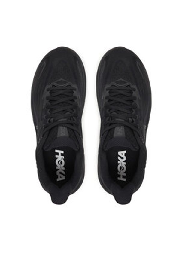 HOKA - Hoka Buty do biegania Clifton 10 Wide Czarny. Kolor: czarny. Materiał: materiał