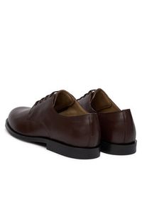 Calvin Klein Półbuty Ess Rubber Derby Lth HM0HM02056 Brązowy. Kolor: brązowy. Materiał: skóra #6
