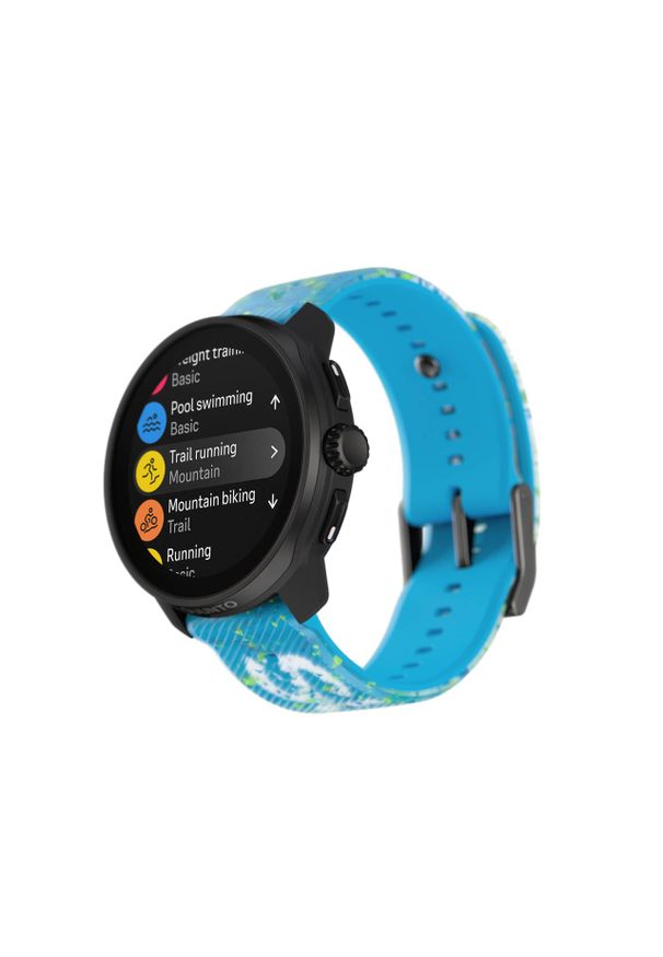 SUUNTO - Suunto Race S Power Blue. Rodzaj zegarka: cyfrowe. Materiał: koronka. Styl: sportowy, elegancki, casual