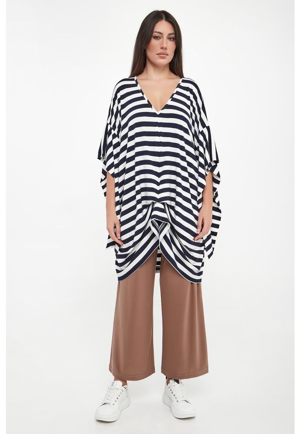 MMC STUDIO - Bluzka damska w paski Marina MMC. Wzór: paski