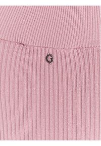 Guess Sukienka dzianinowa Lidia W3GK0G Z2U00 Różowy Slim Fit. Kolor: różowy. Materiał: dzianina, syntetyk