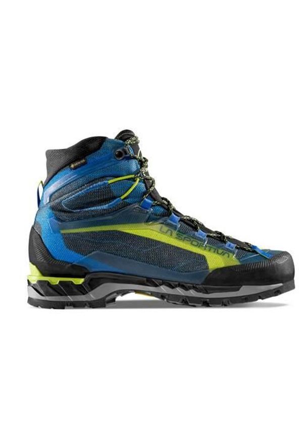 LA SPORTIVA - Buty trekkingowe męskie La Sportiva La Trango Tech Gtx. Wysokość cholewki: za kostkę. Zapięcie: sznurówki. Kolor: niebieski. Materiał: materiał, syntetyk, tkanina. Szerokość cholewki: normalna