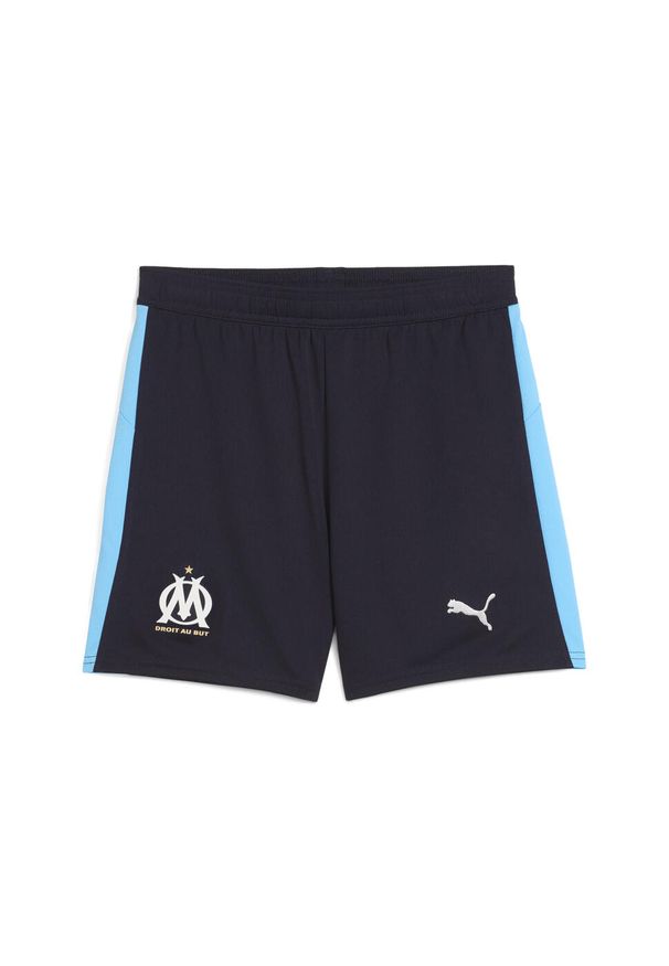 Puma - Młodzieżowe szorty Olympique Marsylia 25/26 PUMA New Navy Luminous Blue. Kolor: niebieski. Materiał: tkanina. Sport: piłka nożna