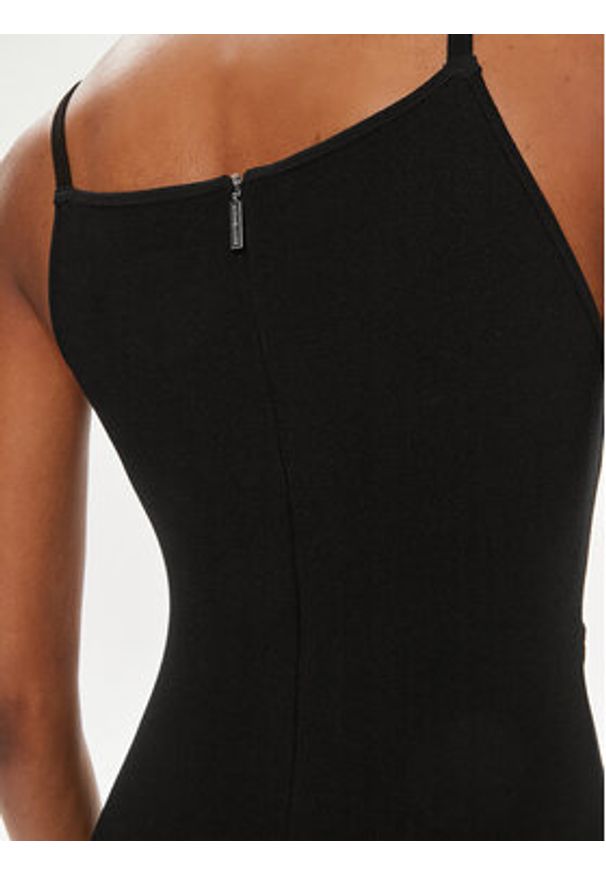 MICHAEL Michael Kors Sukienka letnia MS4822X33D Czarny Slim Fit. Kolor: czarny. Materiał: wiskoza. Sezon: lato