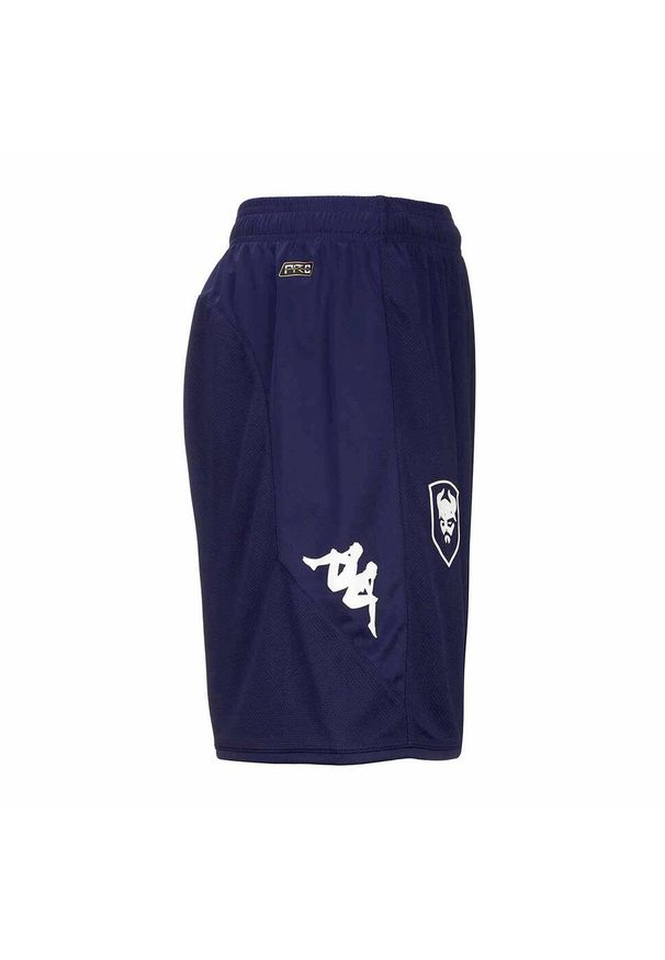 Kappa - Spodenki treningowe dla dzieci SM Caen Ahora Pro 7 2023/24. Kolor: niebieski. Styl: sportowy