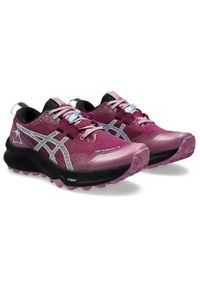 Buty do biegania damskie Asics Gel-trabuco 12. Zapięcie: sznurówki. Kolor: fioletowy, wielokolorowy. Materiał: materiał, tkanina, syntetyk. Szerokość cholewki: normalna