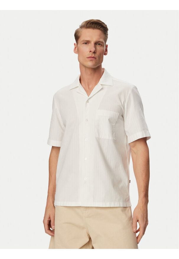 BOSS Koszula Rayer 50559321 Biały Regular Fit. Kolor: biały. Materiał: bawełna