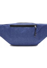 Męska Saszetka na Biodro (Nerka) - Pako Jeans - Niebieska. Kolor: niebieski. Materiał: poliester #3