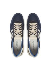 Premiata Sneakersy LANDER VAR 7204 Granatowy. Kolor: niebieski. Materiał: zamsz, skóra #4