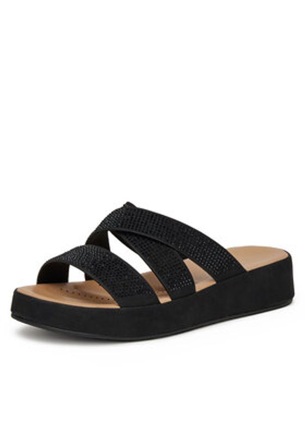 Clara Barson Klapki R23SS06671 Czarny. Kolor: czarny. Materiał: materiał, syntetyk