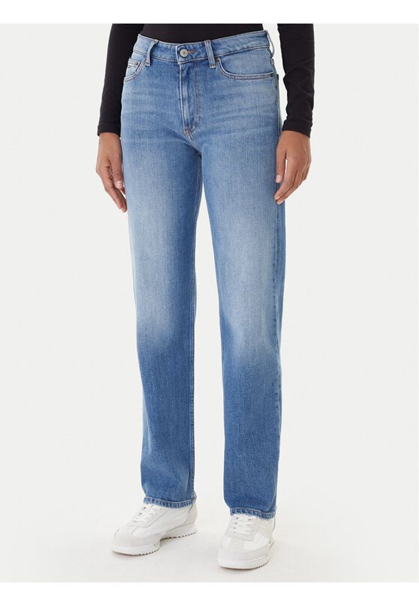 Tommy Jeans Jeansy Kira DW0DW21797 Niebieski Straight Fit. Kolor: niebieski