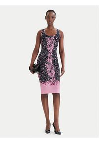 Versace Jeans Couture Sukienka codzienna 80HAO9P6 JS546 Różowy Slim Fit. Okazja: na co dzień. Kolor: różowy. Materiał: wiskoza. Typ sukienki: proste. Styl: casual #2