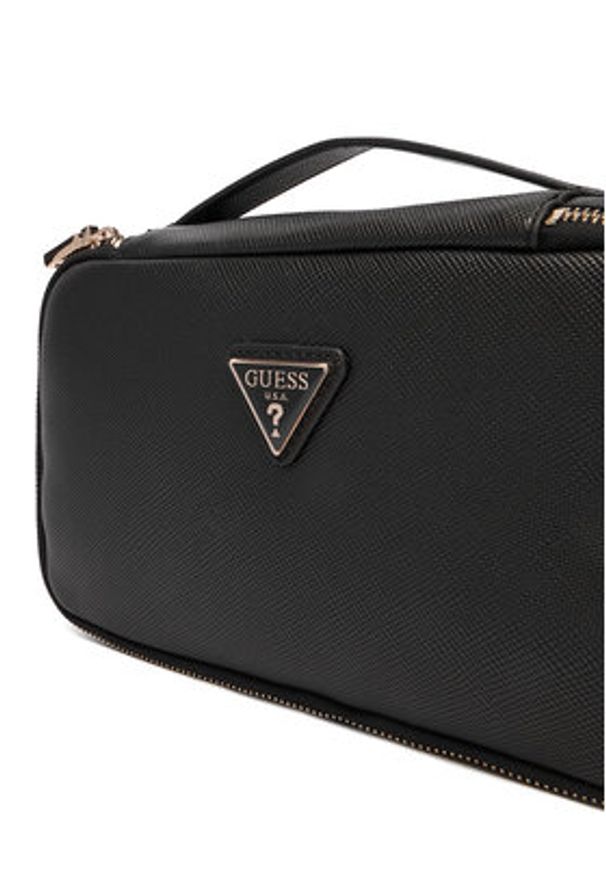 Guess Kosmetyczka Norom TWSN90 91045 Czarny. Kolor: czarny. Materiał: skóra
