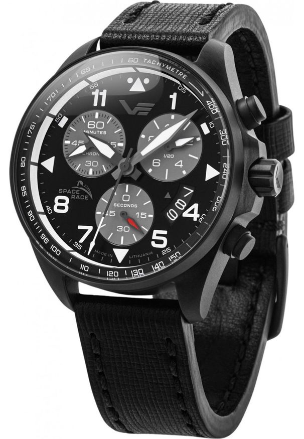 Zegarek Vostok Europe Zegarek męski Vostok Europe 6S30-325C744 czarny. Kolor: czarny
