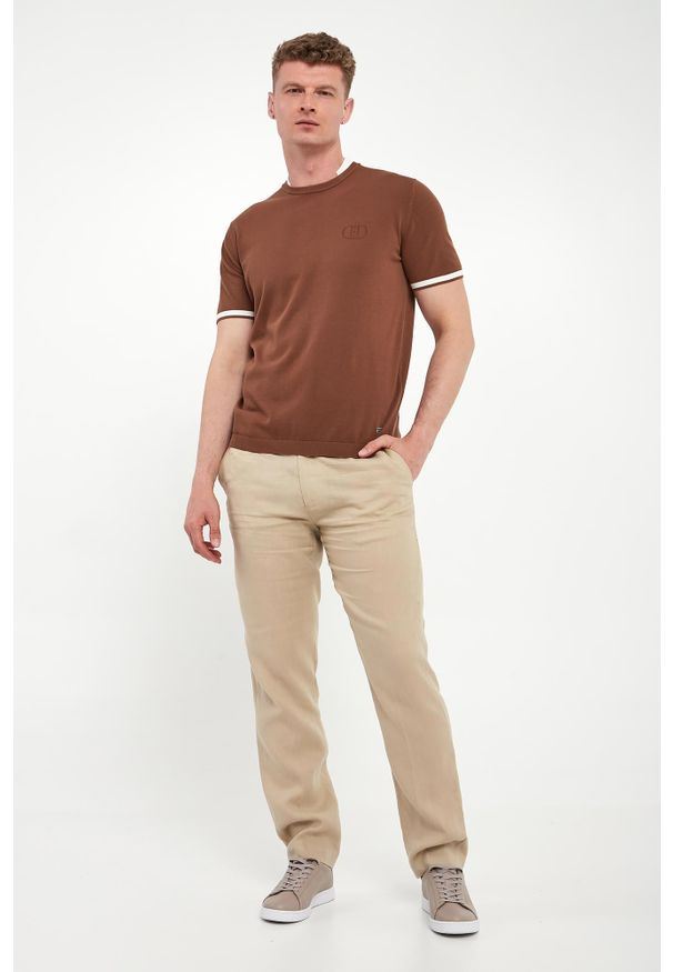 Liu Jo - Sweter męski z krótkim rękawem LIU JO. Długość rękawa: krótki rękaw. Długość: krótkie