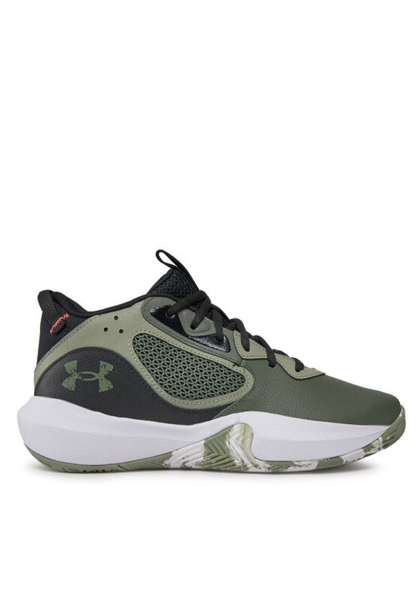 Under Armour Buty do koszykówki Lockdown 6 3025616-300 Khaki. Kolor: brązowy, szary. Materiał: materiał. Sport: koszykówka