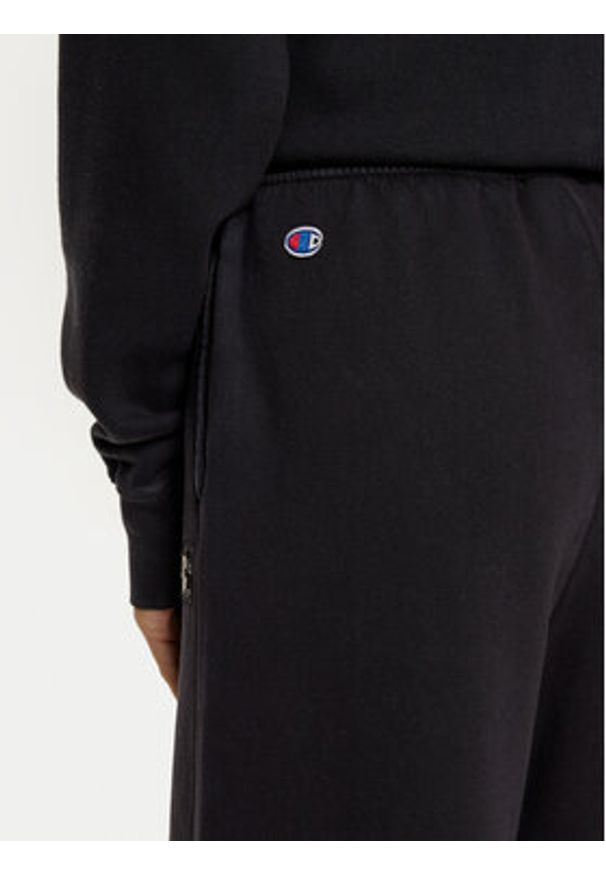 Champion Spodnie dresowe 117661 Czarny Wide Leg. Kolor: czarny. Materiał: bawełna