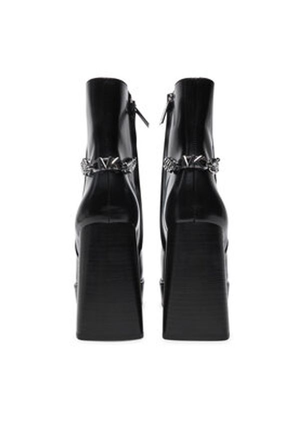 MICHAEL Michael Kors Botki Carlisle Leather Platform Boot 40F4CLME1L Czarny. Kolor: czarny. Materiał: skóra. Obcas: na platformie