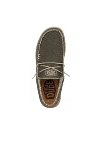 SENZA MARCA - Tenisówki Hey Dude Model Wally Braided Kolor Zielony. Kolor: zielony. Materiał: tkanina