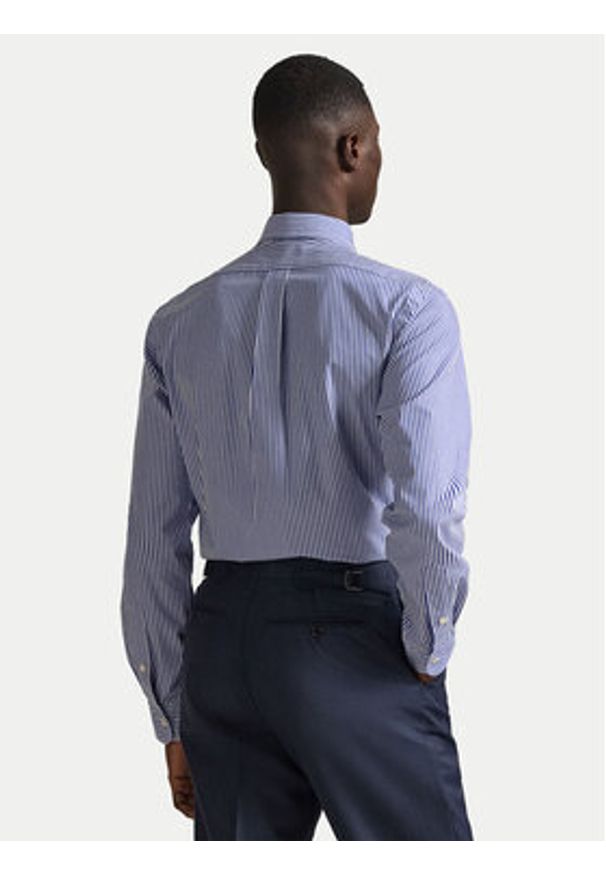 Polo Ralph Lauren Koszula 710928255008 Niebieski Custom Fit. Typ kołnierza: polo. Kolor: niebieski. Materiał: bawełna