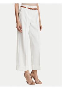 ACCESS FASHION Spodnie materiałowe 63-5021-135 Biały Regular Fit. Kolor: biały. Materiał: syntetyk #1