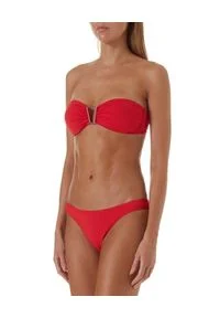 Melissa Odabash - MELISSA ODABASH - Dół od bikini Barcelona. Kolor: czerwony. Materiał: materiał