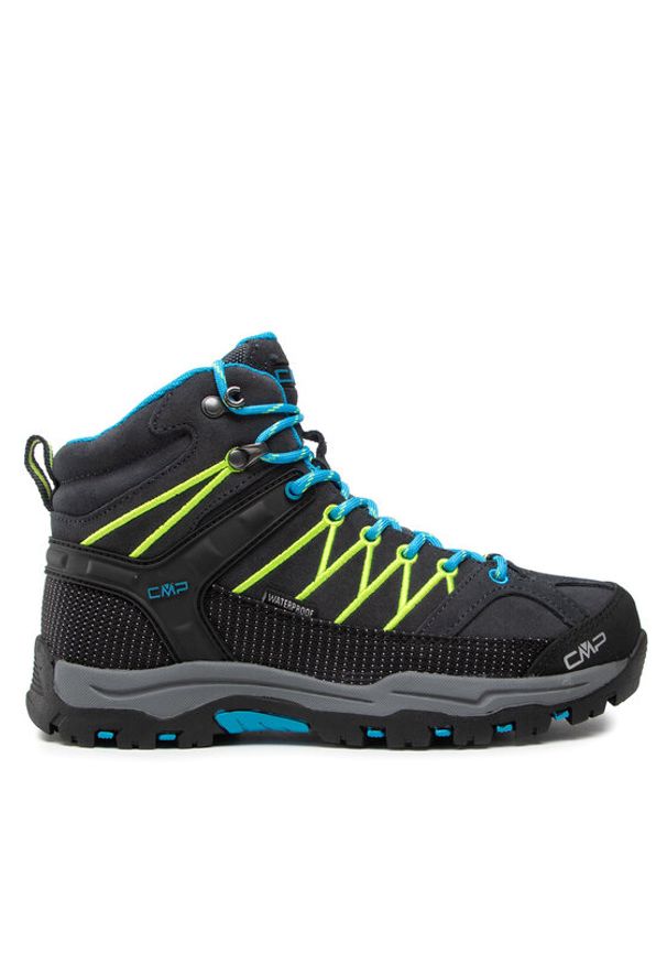 CMP Trekkingi Kids Rigel Mid Trekking Shoes Wp 3Q12944J Czarny. Kolor: czarny. Materiał: zamsz, skóra. Sport: turystyka piesza