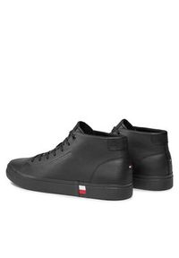 TOMMY HILFIGER - Tommy Hilfiger Sneakersy Hi Vulc Leather Detail FM0FM05045 Czarny. Kolor: czarny #2