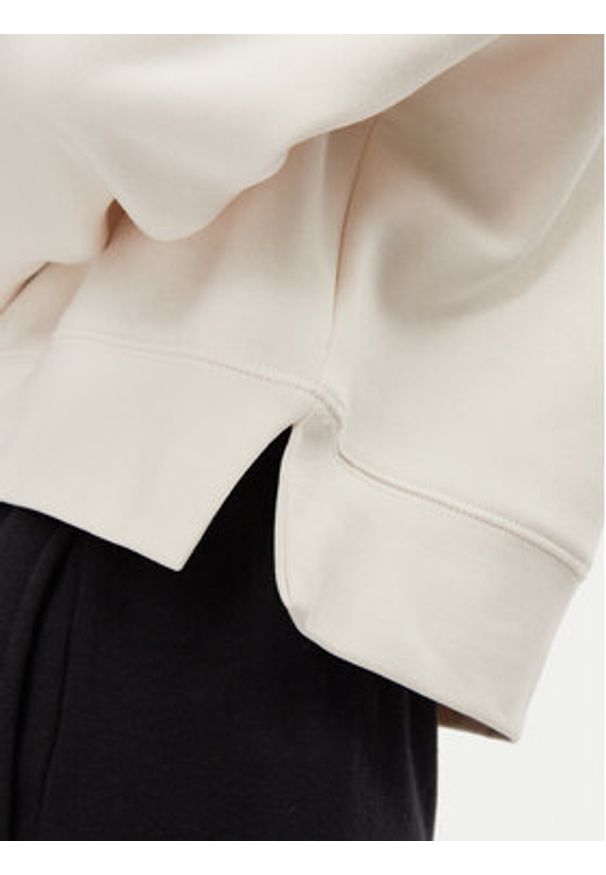 The North Face Bluza Essential NF0A89EX Écru Regular Fit. Kolor: kremowy. Materiał: syntetyk, bawełna