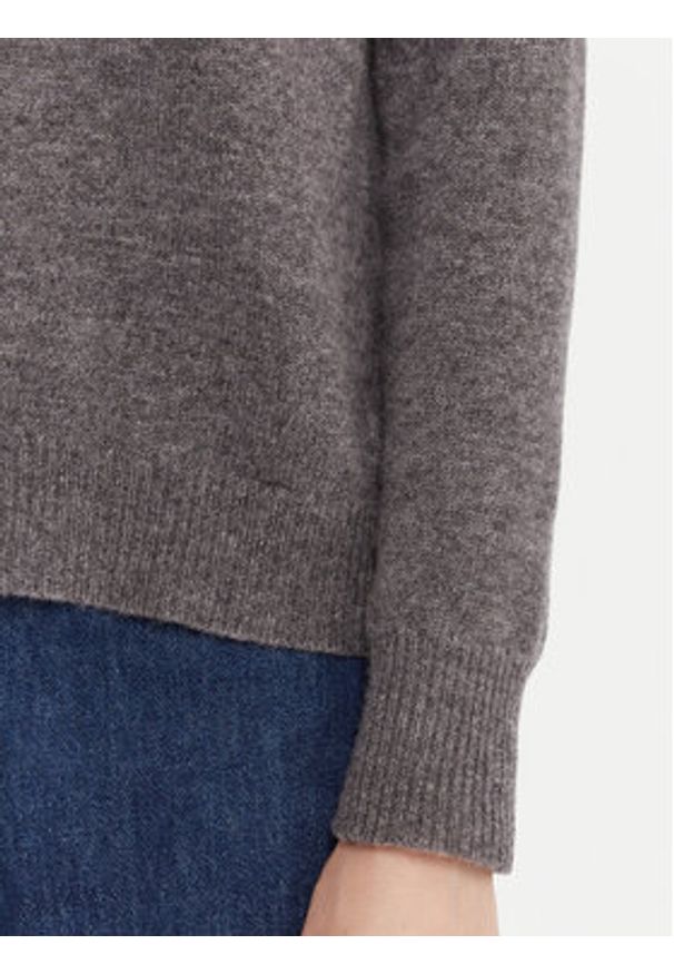 Kontatto Sweter 3M0977C Szary Regular Fit. Kolor: szary. Materiał: wełna
