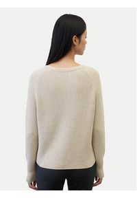 Marc O'Polo Sweter B01 6059 60109 Beżowy Loose Fit. Typ kołnierza: polo. Kolor: beżowy. Materiał: bawełna #3