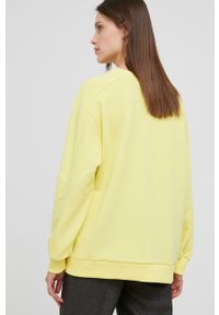 Answear Lab bluza bawełniana damska kolor żółty gładka. Kolor: żółty. Materiał: bawełna. Długość rękawa: długi rękaw. Długość: długie. Wzór: gładki. Styl: wakacyjny #4