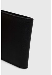 Emporio Armani portfel męski kolor czarny. Kolor: czarny. Materiał: materiał. Wzór: gładki #3