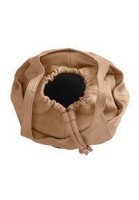 Kazar - Jasnobrązowa torebka damska kazar x kasia. Kolor: brązowy. Materiał: skórzane. Rozmiar: małe. Rodzaj torebki: do ręki #5