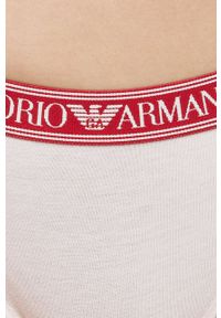 Emporio Armani Underwear Figi kolor różowy. Kolor: różowy. Materiał: materiał, dzianina. Wzór: gładki