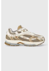 Mercer Amsterdam sneakersy The Re-Run kolor złoty ME233002. Nosek buta: okrągły. Kolor: złoty. Materiał: materiał, guma. Sport: bieganie