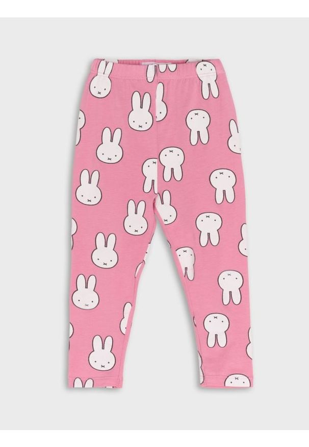 Sinsay - Legginsy Miffy - różowy. Kolor: różowy