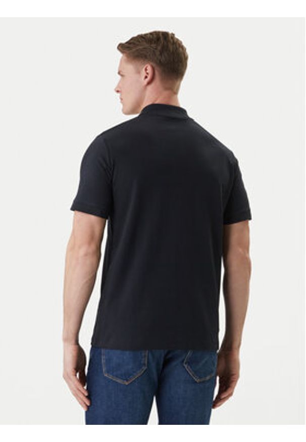 Karl Lagerfeld - KARL LAGERFELD Polo 745015 562231 Granatowy Regular Fit. Typ kołnierza: polo. Kolor: niebieski. Materiał: bawełna