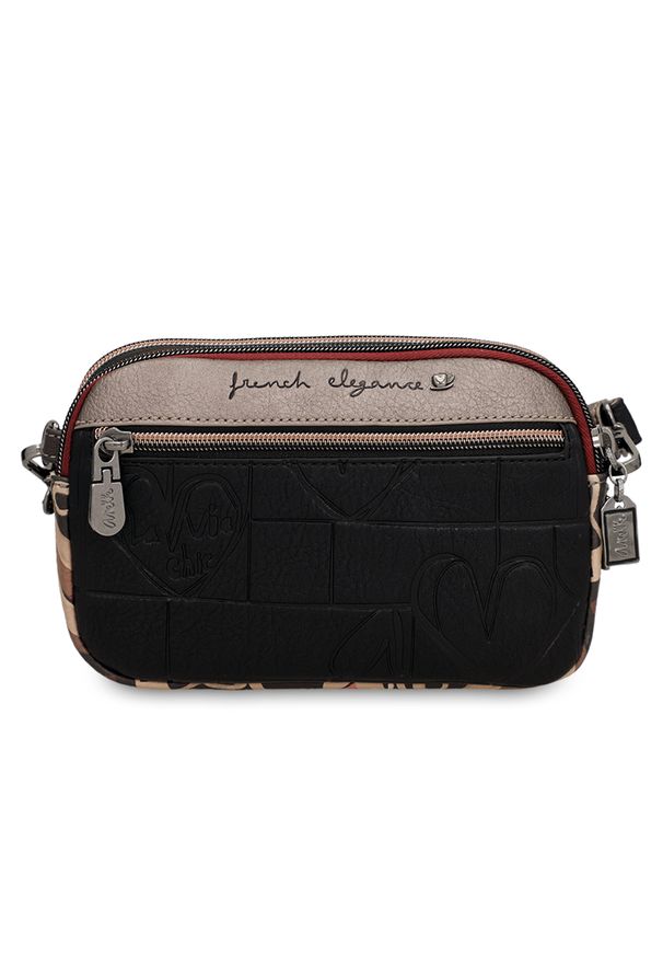 Brązowa Mała Damska Torebka Anekke Mademoiselle. Kolor: brązowy. Wzór: aplikacja. Sezon: lato. Styl: casual