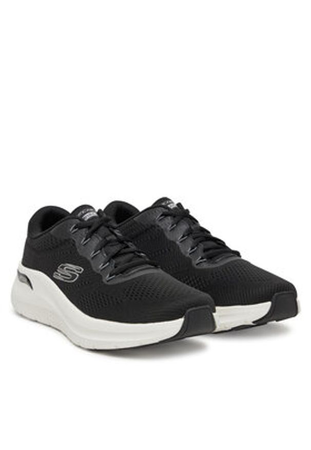 skechers - Skechers Sneakersy Arch Fit 2.0- 232700/BKW Czarny. Kolor: czarny. Materiał: materiał